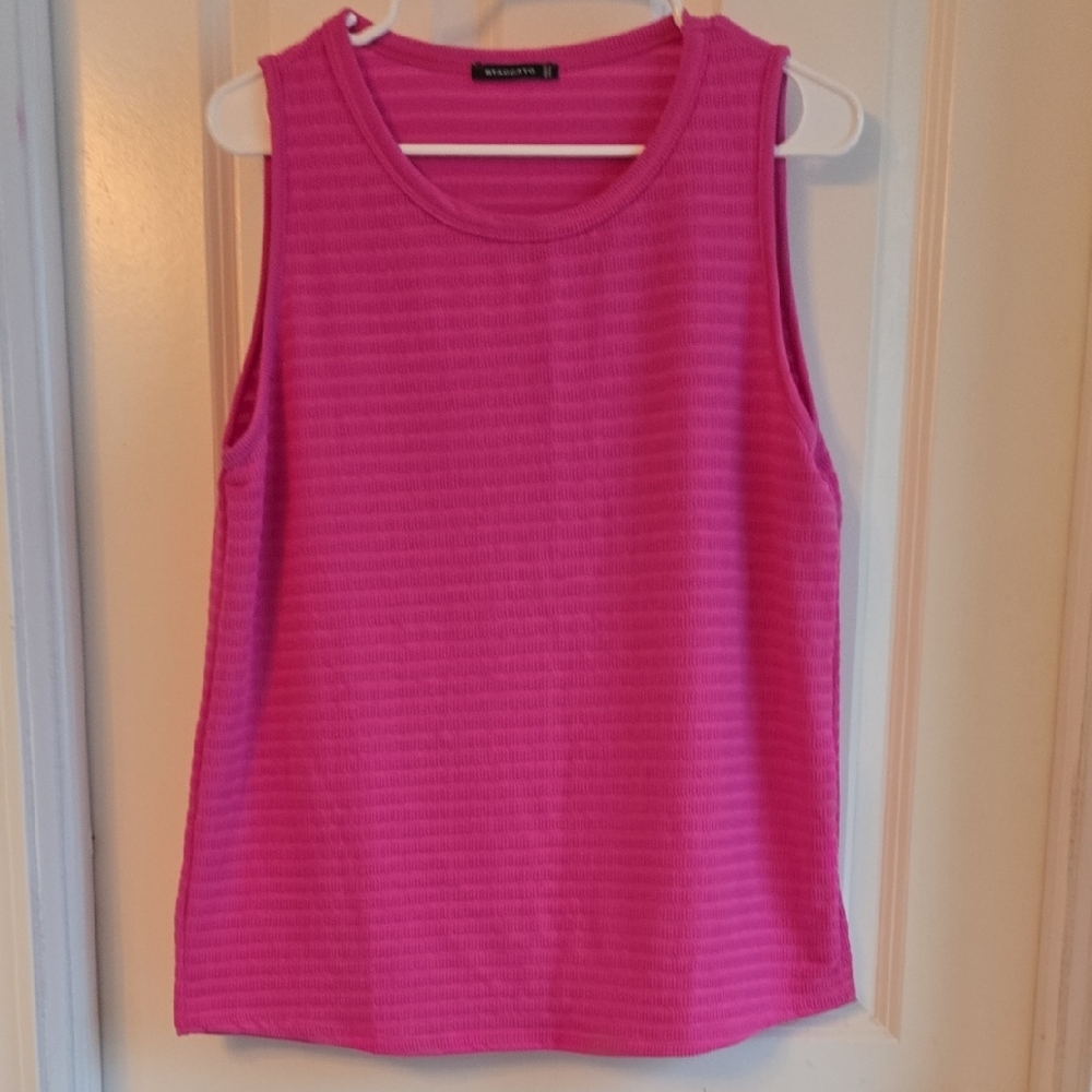 Staccato Fuchsia Tank Top